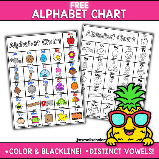 Alphabet Chart (Free!)