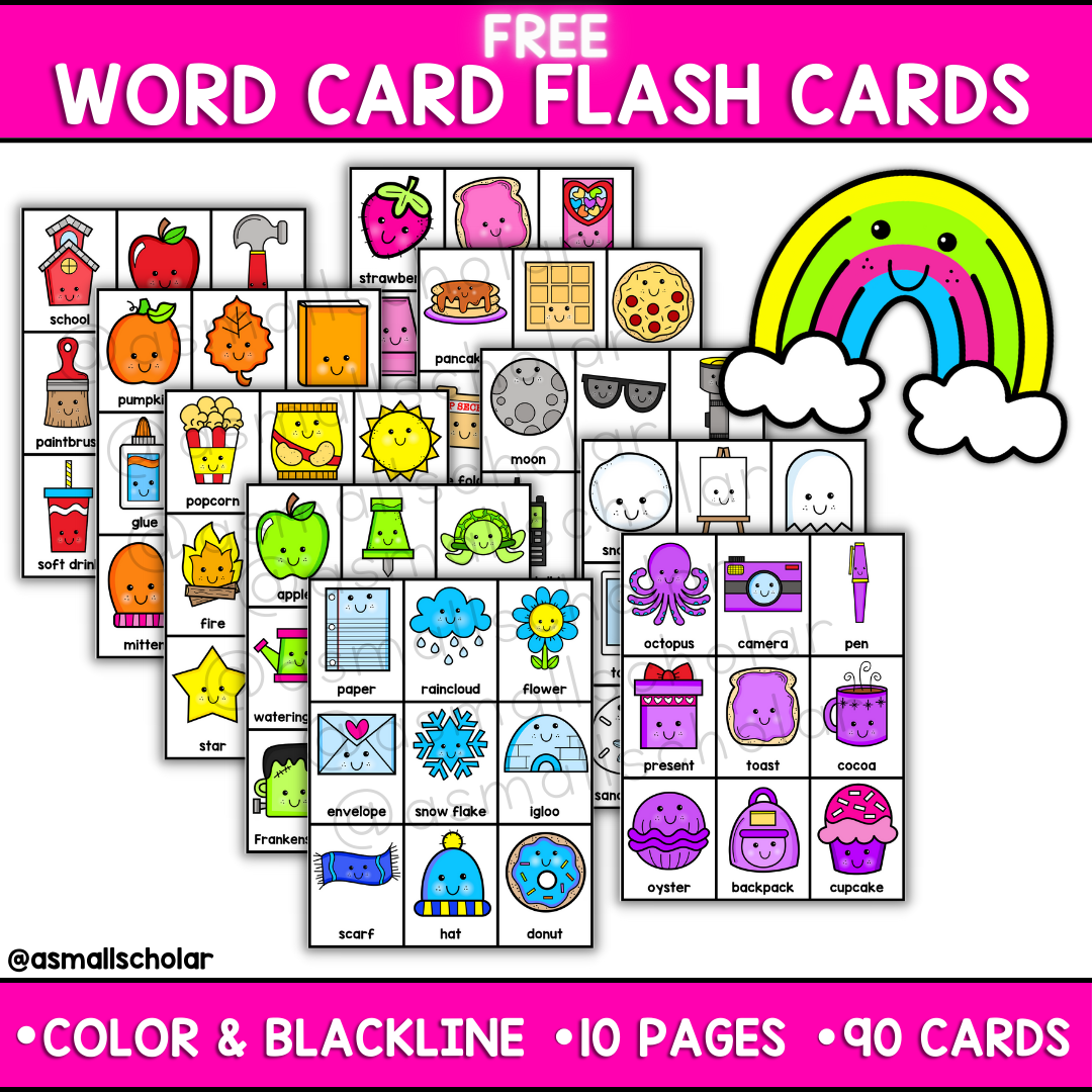 FLASH Cards (Word Cards)